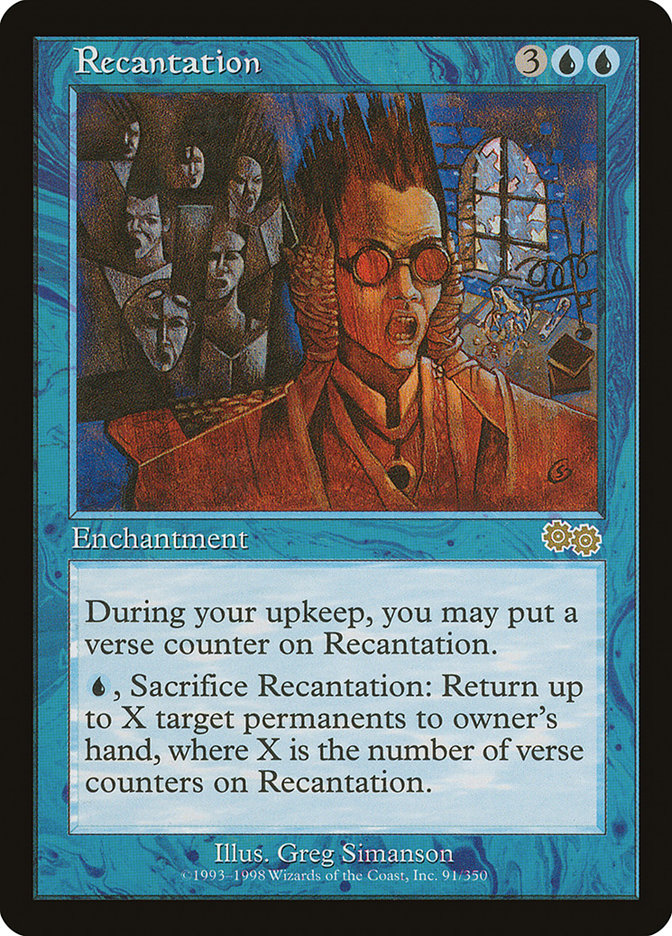 Recantation [Urza's Saga] - Magic: The Gathering - Card Brawlers | Quebec | Canada |