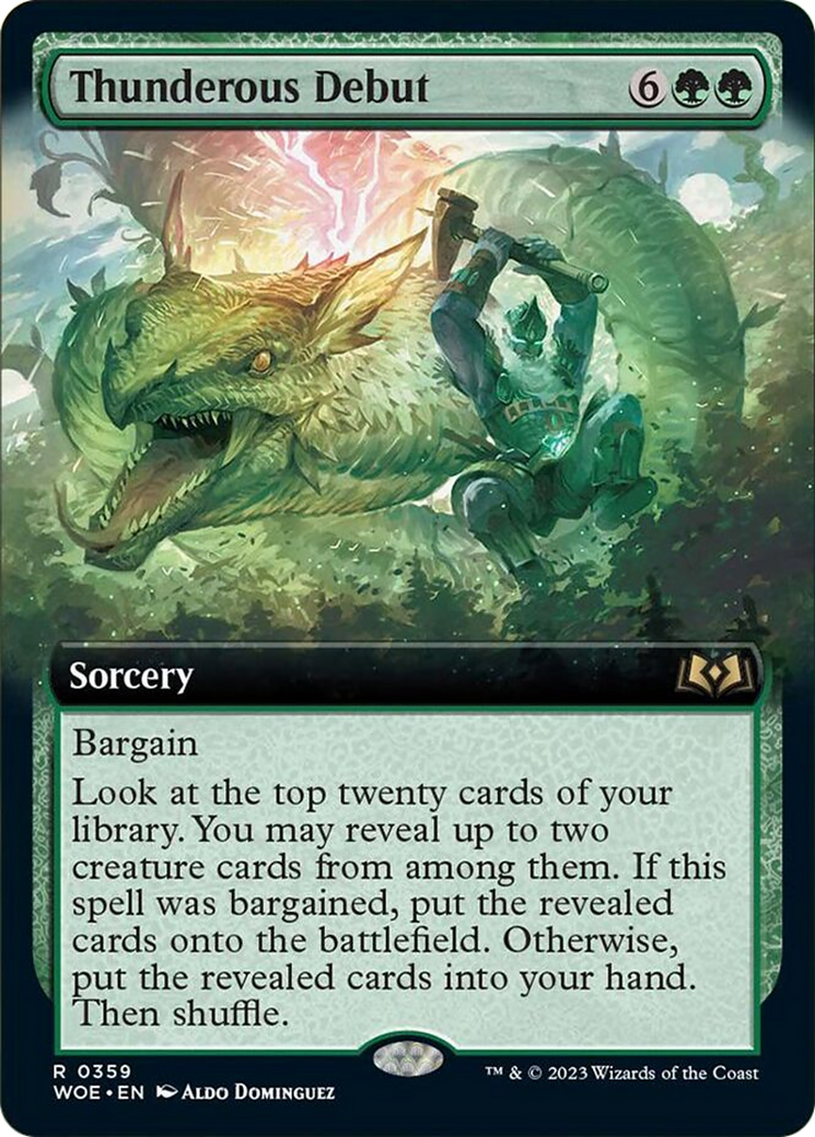 Thunderous Debut (Extended Art) [Wilds of Eldraine] - Magic: The Gathering - Card Brawlers | Quebec | Canada |