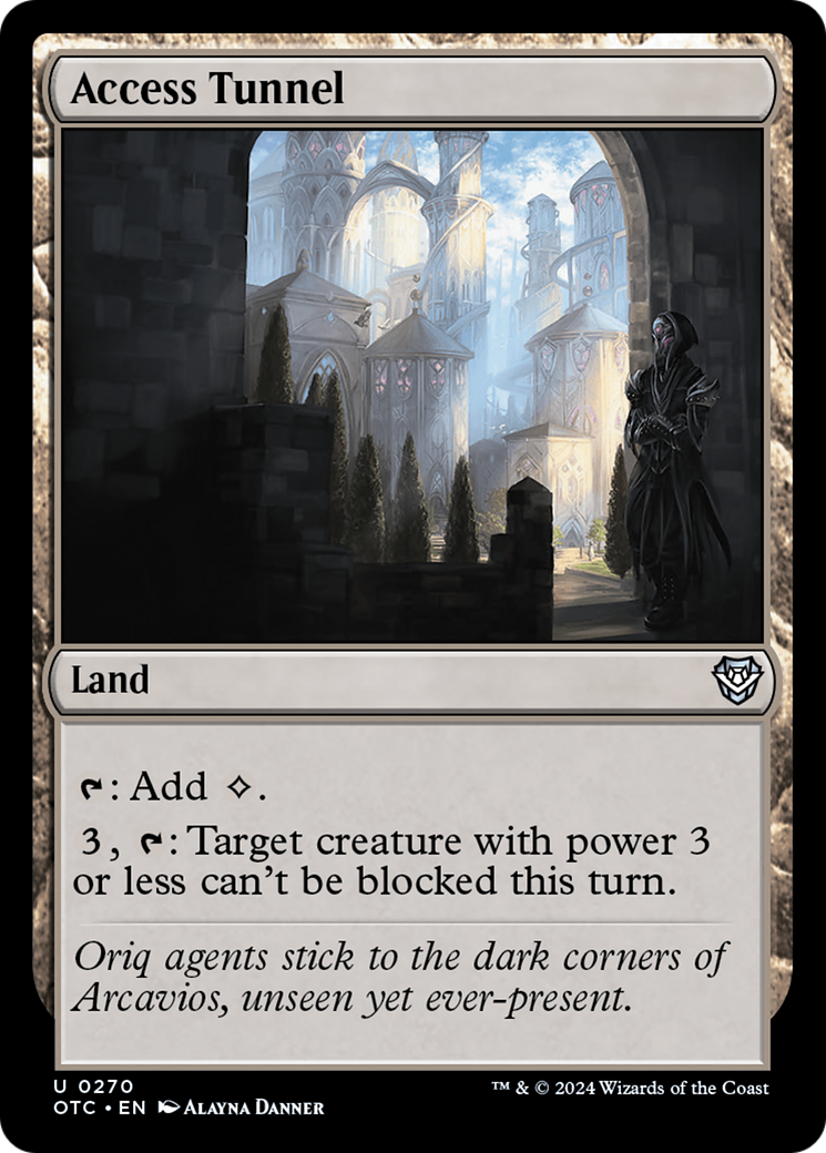 Access Tunnel [Outlaws of Thunder Junction Commander] - Magic: The Gathering - Card Brawlers | Quebec | Canada |