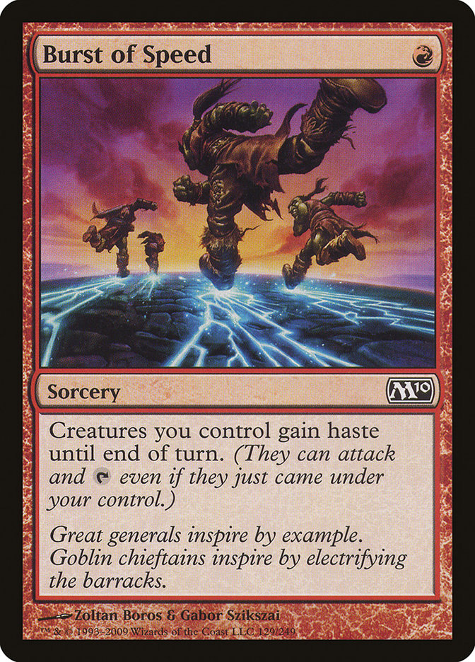 Burst of Speed [Magic 2010] - Magic: The Gathering - Card Brawlers | Quebec | Canada |