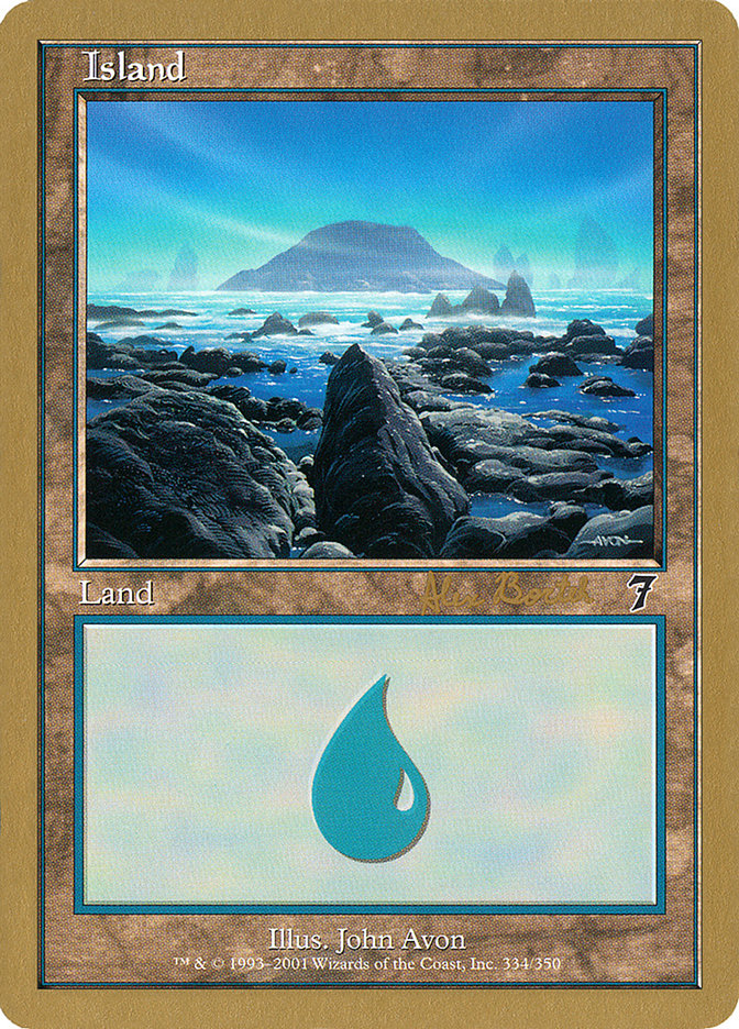 Island (ab334) (Alex Borteh) [World Championship Decks 2001] - Magic: The Gathering - Card Brawlers | Quebec | Canada |