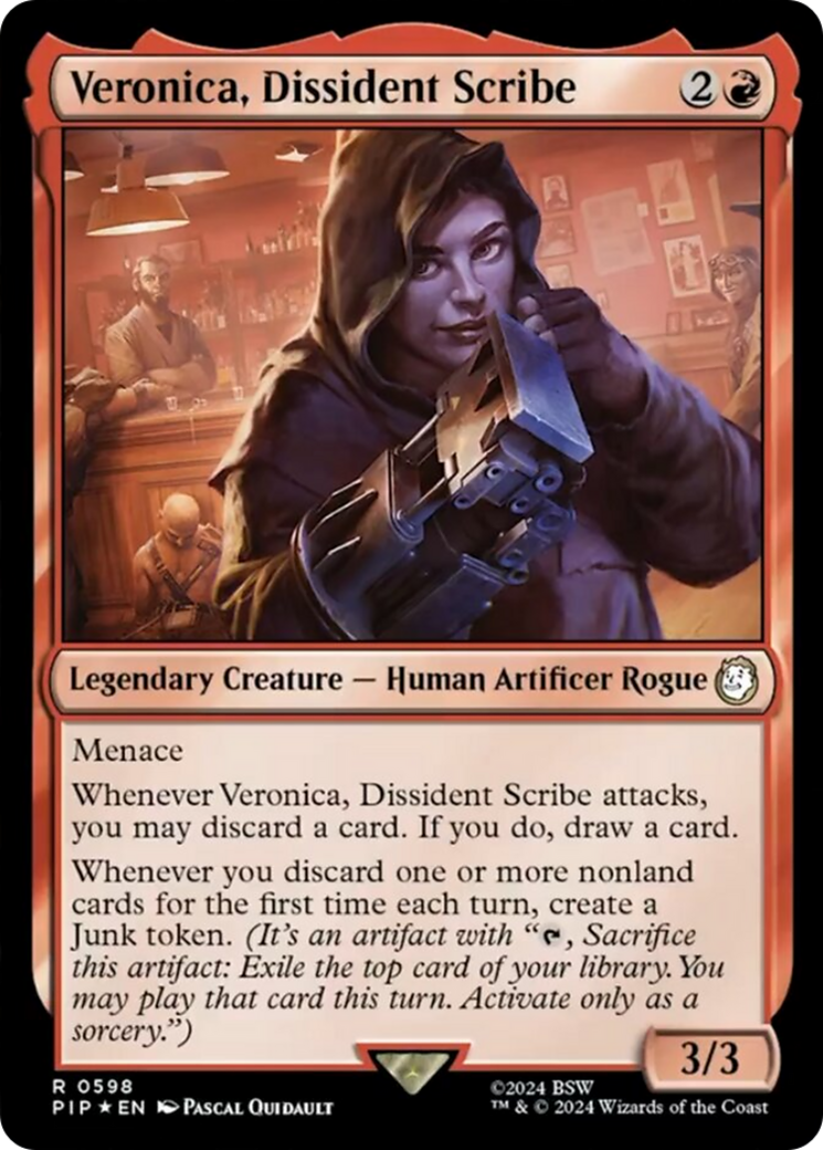 Veronica, Dissident Scribe (Surge Foil) [Fallout] - Magic: The Gathering - Card Brawlers | Quebec | Canada |