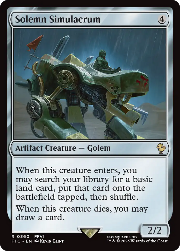 Solemn Simulacrum [FINAL FANTASY Commander] - Magic: The Gathering - Card Brawlers | Quebec | Canada |