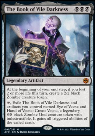 The Book of Vile Darkness (Promo Pack) [Dungeons & Dragons: Adventures in the Forgotten Realms Promos] - Magic: The Gathering - Card Brawlers | Quebec | Canada |