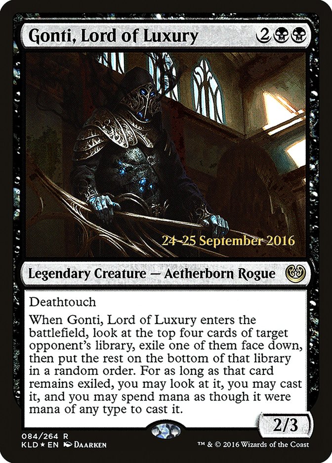 Gonti, Lord of Luxury [Kaladesh Prerelease Promos] - Magic: The Gathering - Card Brawlers | Quebec | Canada |