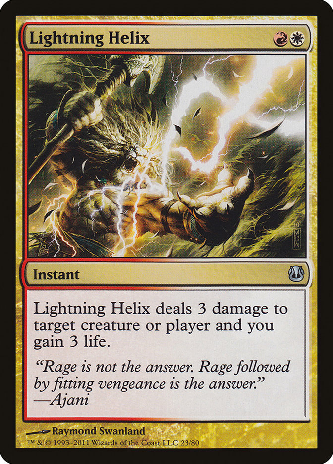 Lightning Helix [Duel Decks: Ajani vs. Nicol Bolas] - Magic: The Gathering - Card Brawlers | Quebec | Canada |