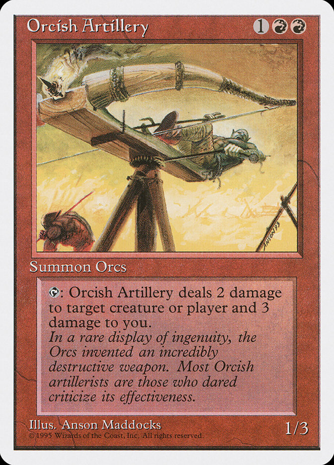 Orcish Artillery [Fourth Edition] - Magic: The Gathering - Card Brawlers | Quebec | Canada |