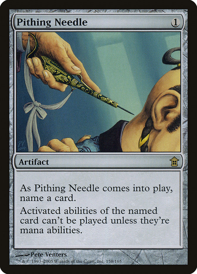 Pithing Needle [Saviors of Kamigawa] - Magic: The Gathering - Card Brawlers | Quebec | Canada |