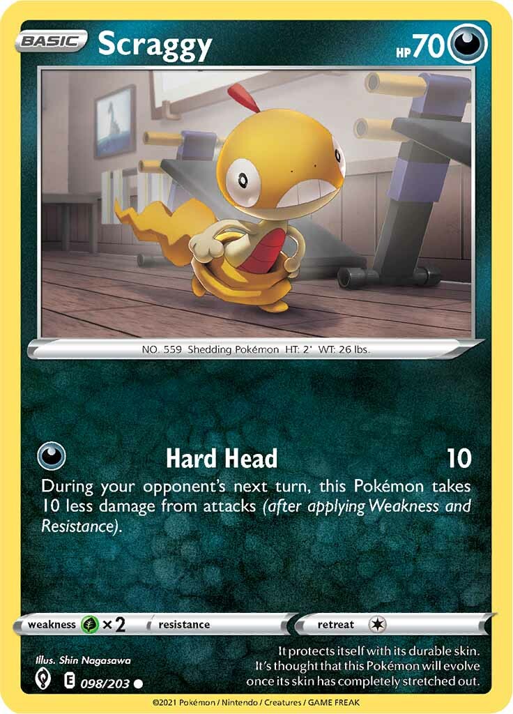 Scraggy (098/203) [Sword & Shield: Evolving Skies] - Pokémon - Card Brawlers | Quebec | Canada |