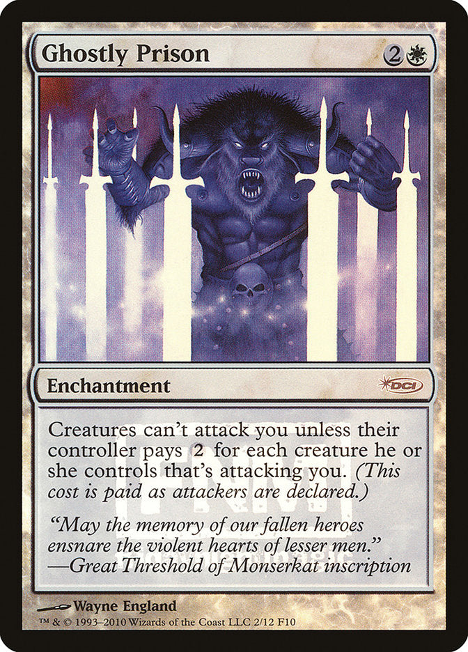 Ghostly Prison [Friday Night Magic 2010] - Magic: The Gathering - Card Brawlers | Quebec | Canada |