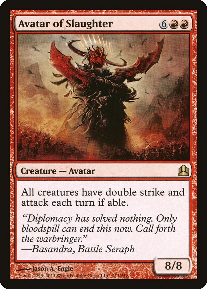 Avatar of Slaughter [Commander 2011] - Magic: The Gathering - Card Brawlers | Quebec | Canada |