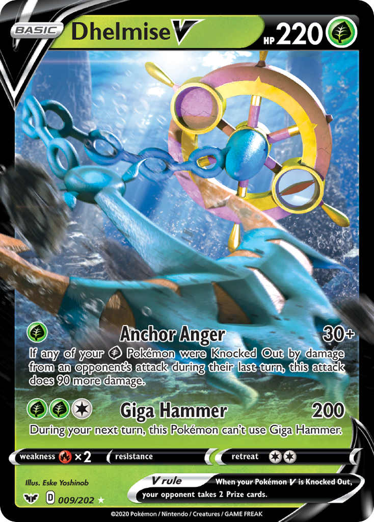 Dhelmise V (009/202) [Sword & Shield: Base Set] - Pokémon - Card Brawlers | Quebec | Canada |