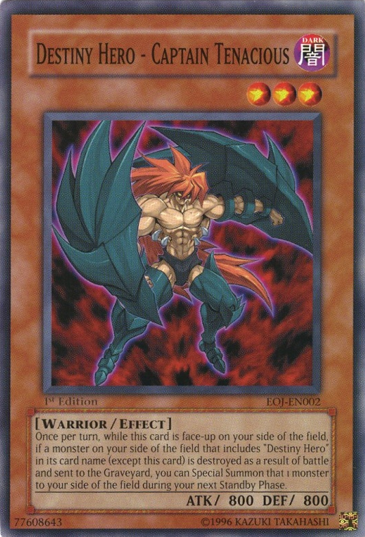 Destiny Hero - Captain Tenacious [EOJ-EN002] Common - Yu-Gi-Oh! - Card Brawlers | Quebec | Canada |