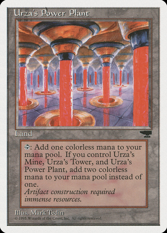Urza's Power Plant (Red Columns) [Chronicles] - Magic: The Gathering - Card Brawlers | Quebec | Canada |