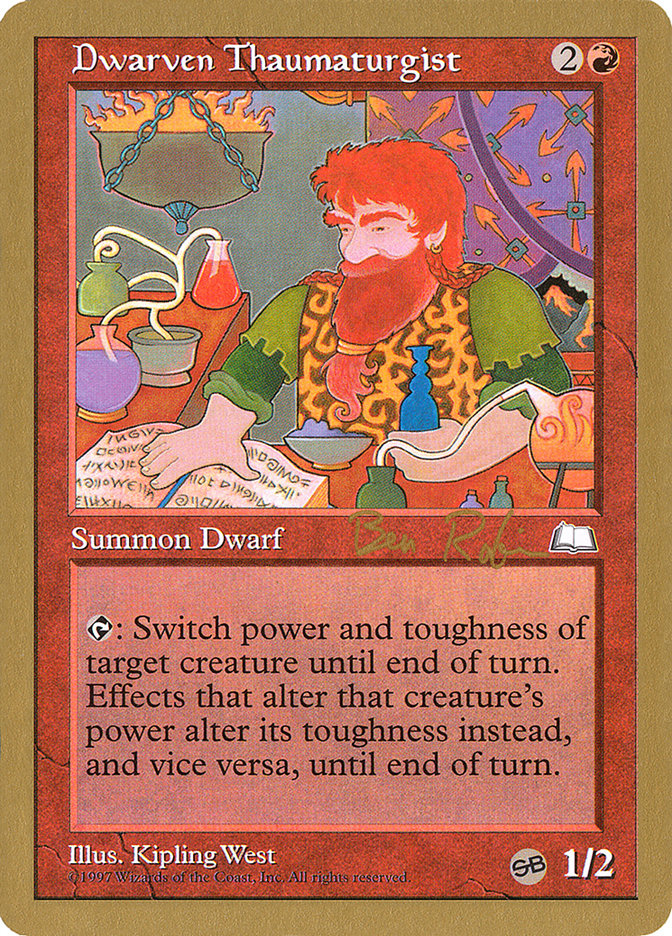 Dwarven Thaumaturgist (Ben Rubin) (SB) [World Championship Decks 1998] - Magic: The Gathering - Card Brawlers | Quebec | Canada |