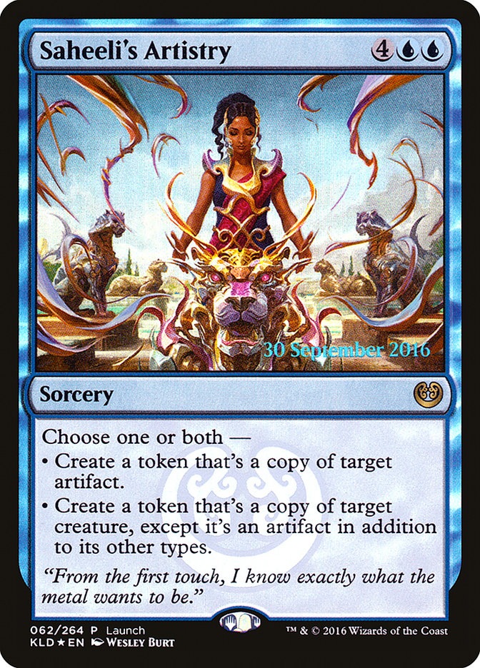 Saheeli's Artistry (Launch) [Kaladesh Promos] - Magic: The Gathering - Card Brawlers | Quebec | Canada |