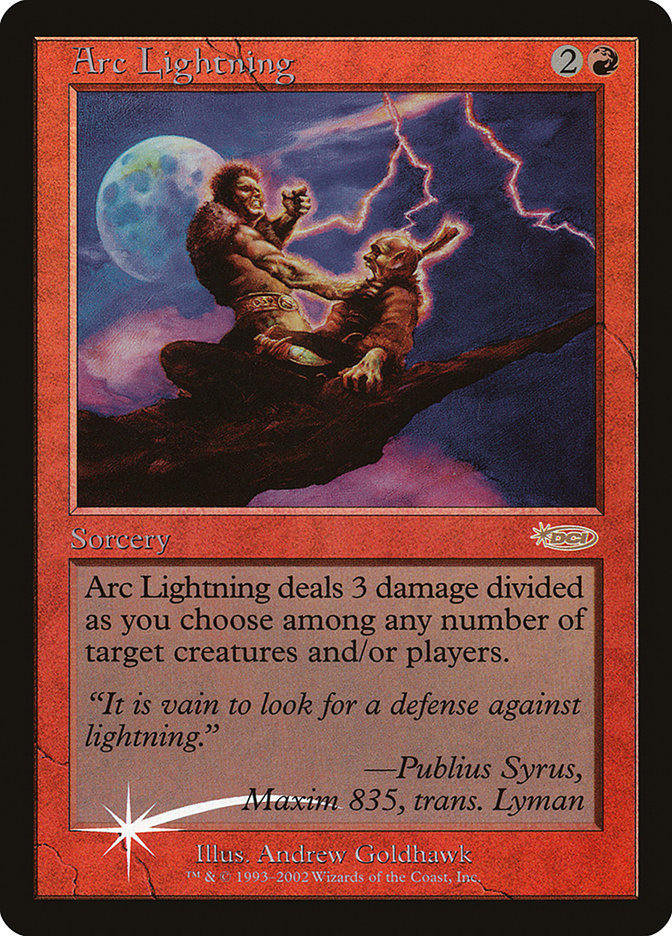 Arc Lightning [Arena League 2002] - Magic: The Gathering - Card Brawlers | Quebec | Canada |