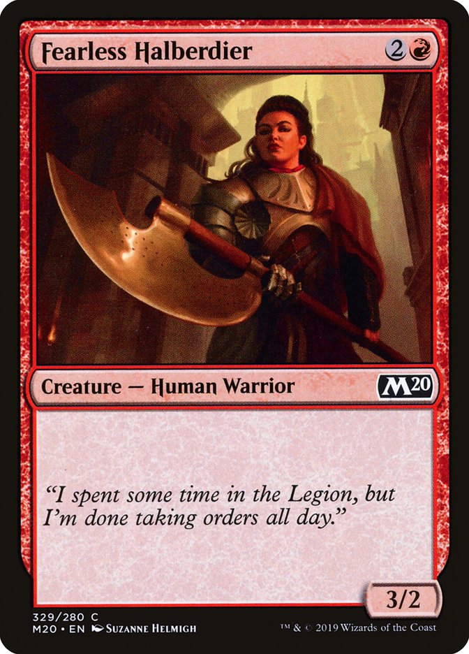 Fearless Halberdier [Core Set 2020] - Magic: The Gathering - Card Brawlers | Quebec | Canada |