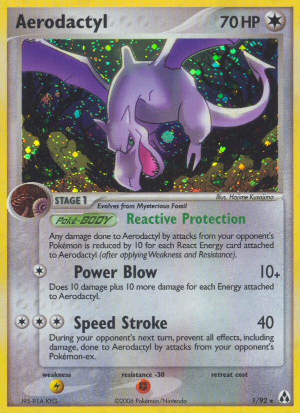 Aerodactyl (1/92) [EX: Legend Maker] - Pokémon - Card Brawlers | Quebec | Canada |