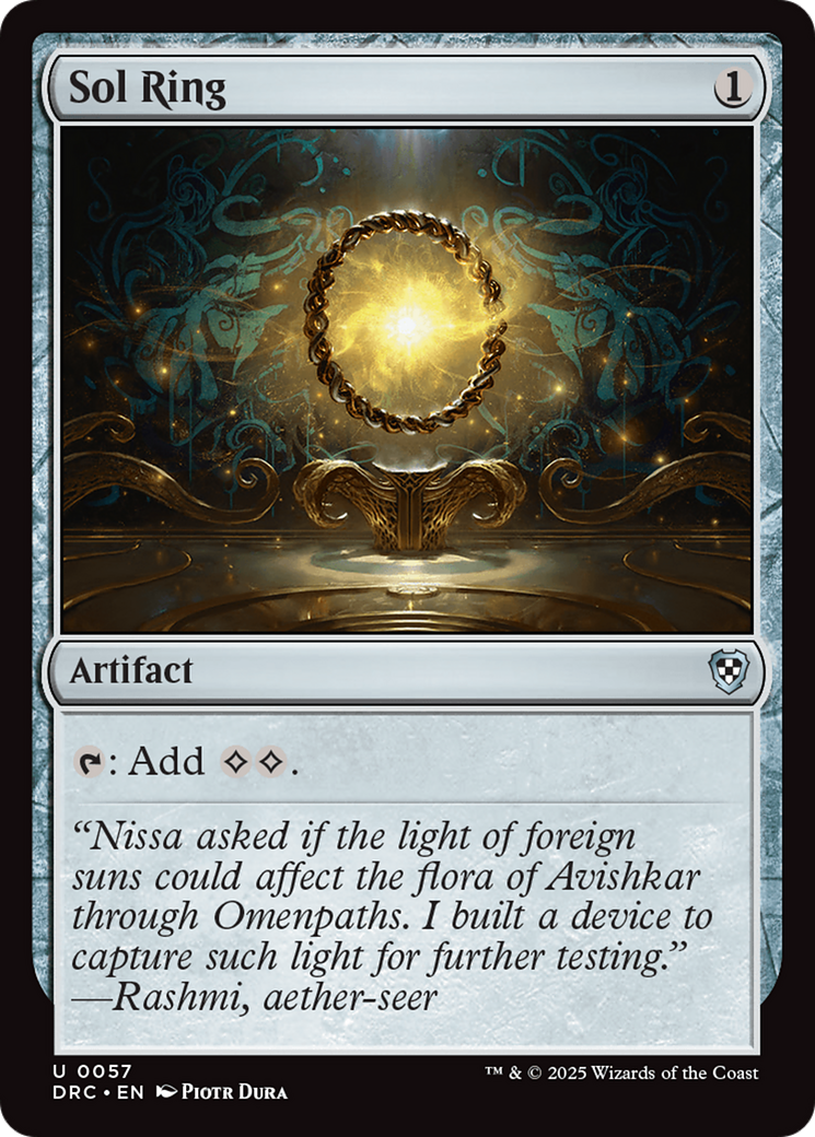 Sol Ring (0057) [Aetherdrift Commander] - Magic: The Gathering - Card Brawlers | Quebec | Canada |