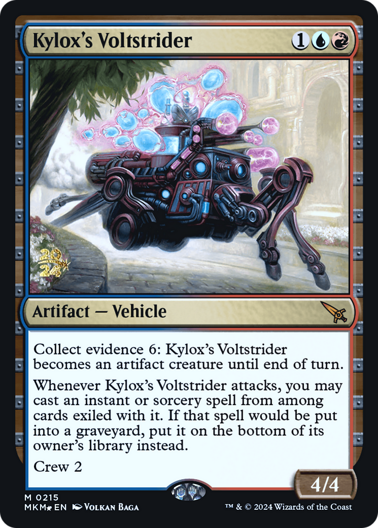 Kylox's Voltstrider [Murders at Karlov Manor Prerelease Promos] - Magic: The Gathering - Card Brawlers | Quebec | Canada |
