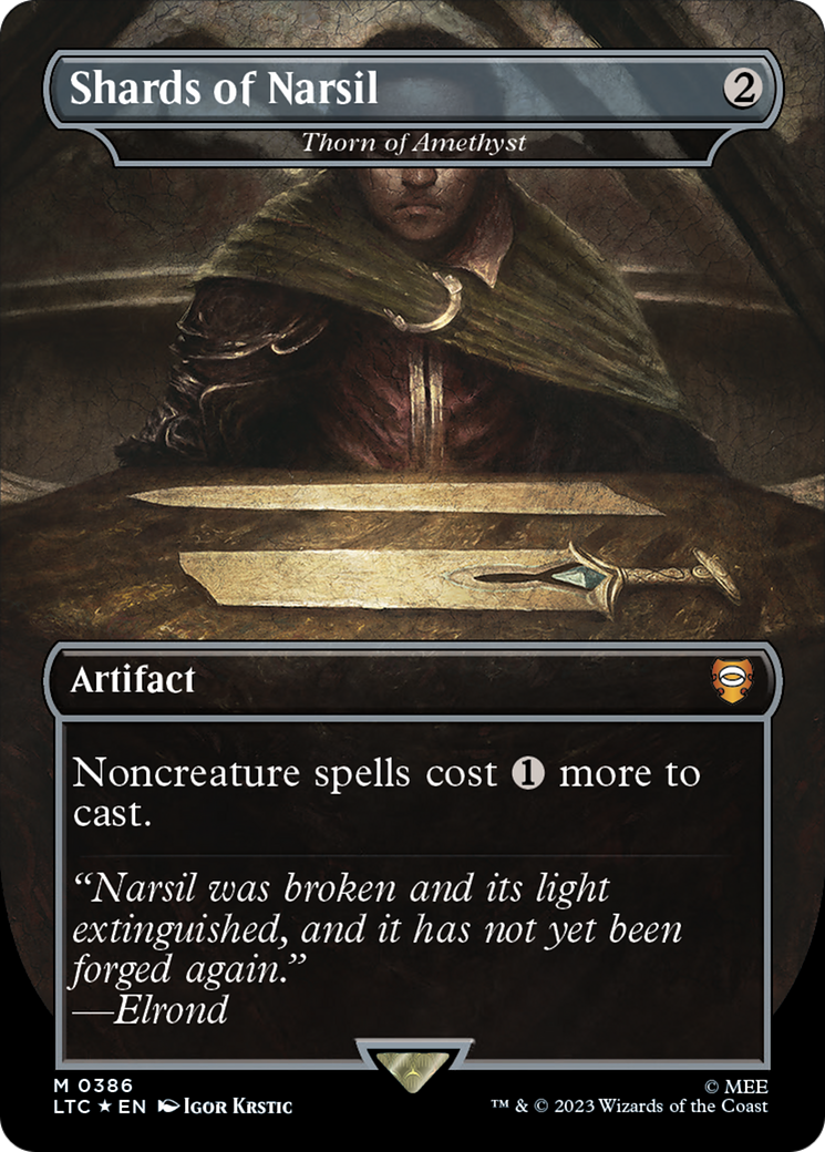 Shards of Narsil - Thorn of Amethyst (Surge Foil Realms and Relics) [The Lord of the Rings: Tales of Middle-Earth Commander] - Magic: The Gathering - Card Brawlers | Quebec | Canada |