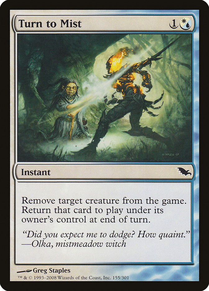 Turn to Mist [Shadowmoor] - Magic: The Gathering - Card Brawlers | Quebec | Canada |