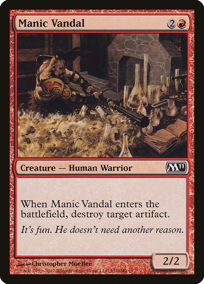 Manic Vandal [Magic 2011] - Magic: The Gathering - Card Brawlers | Quebec | Canada |