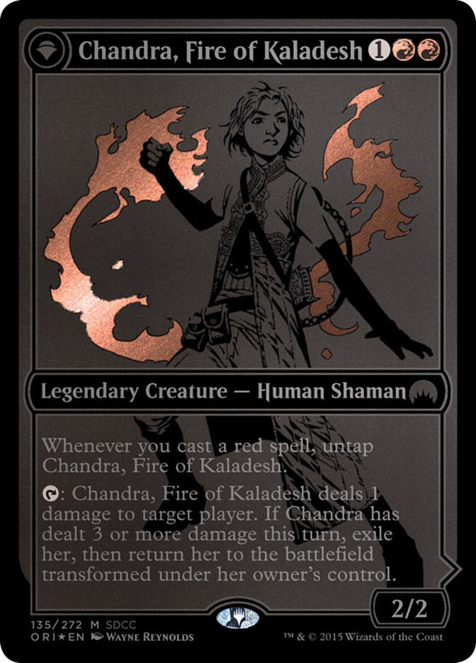 Chandra, Fire of Kaladesh // Chandra, Roaring Flame [San Diego Comic-Con 2015] - Magic: The Gathering - Card Brawlers | Quebec | Canada |