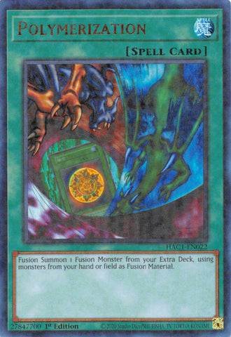 Polymerization (Duel Terminal) [HAC1-EN022] Parallel Rare - Yu-Gi-Oh! - Card Brawlers | Quebec | Canada |