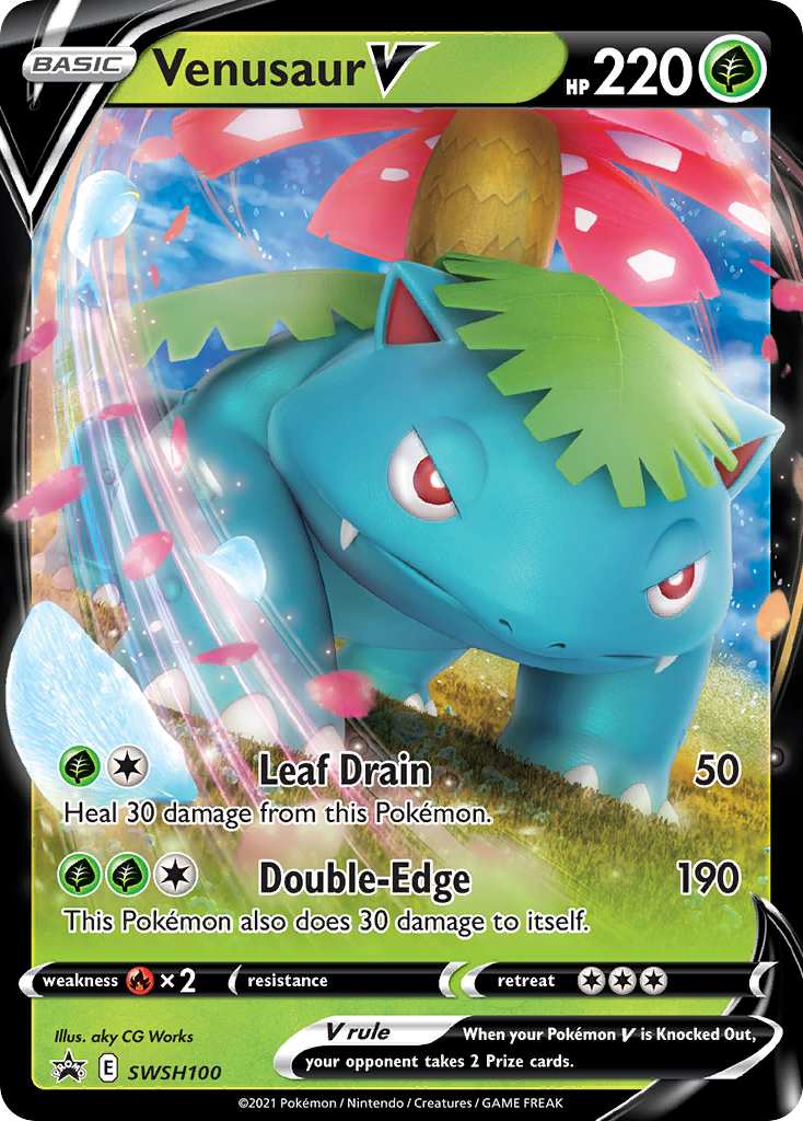 Venusaur V (SWSH100) [Sword & Shield: Black Star Promos] - Pokémon - Card Brawlers | Quebec | Canada |