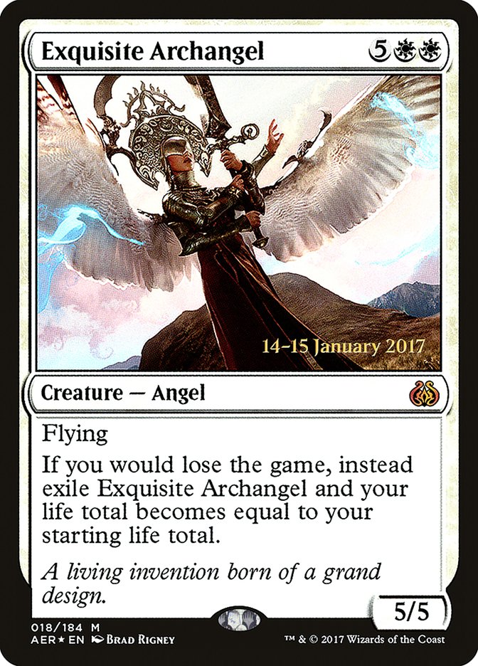 Exquisite Archangel [Aether Revolt Prerelease Promos] - Magic: The Gathering - Card Brawlers | Quebec | Canada |