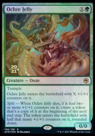 Ochre Jelly [Dungeons & Dragons: Adventures in the Forgotten Realms Prerelease Promos] - Magic: The Gathering - Card Brawlers | Quebec | Canada |