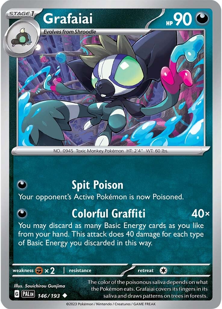 Grafaiai (146/193) [Scarlet & Violet: Paldea Evolved] - Pokémon - Card Brawlers | Quebec | Canada |