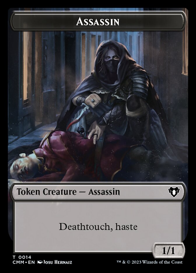 Treasure // Assassin Double-Sided Token [Commander Masters Tokens] - Magic: The Gathering - Card Brawlers | Quebec | Canada |