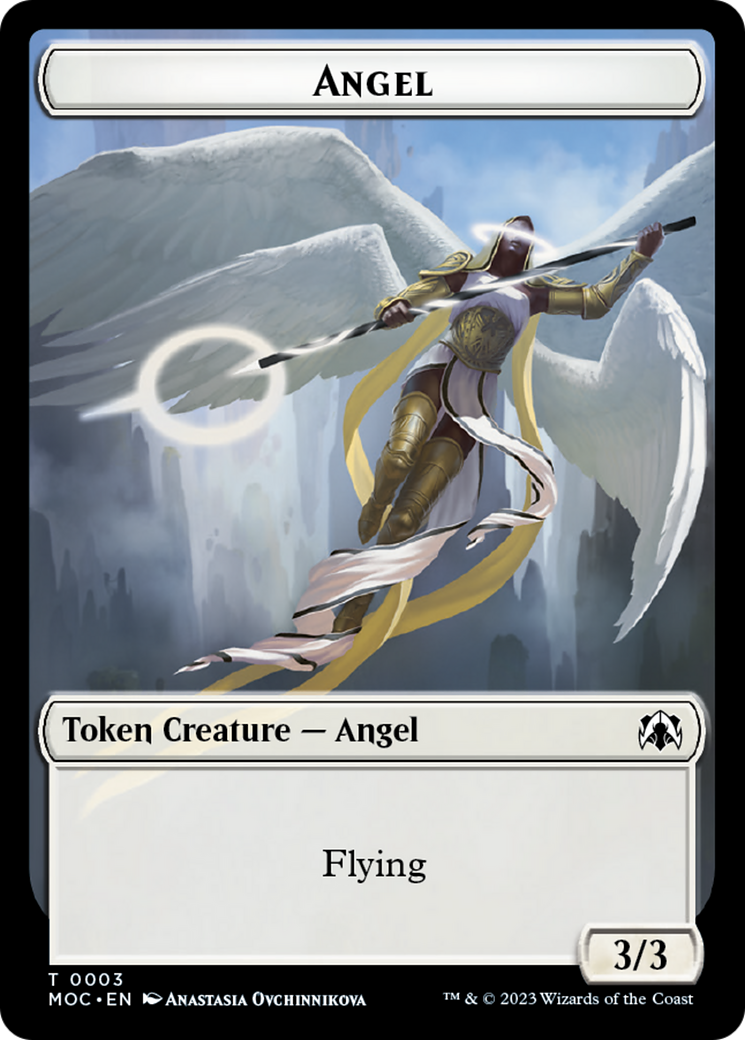 Angel (3) // Demon Double-Sided Token [March of the Machine Commander Tokens] - Magic: The Gathering - Card Brawlers | Quebec | Canada |