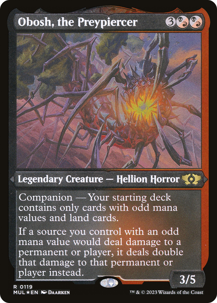 Obosh, the Preypiercer (Foil Etched) [Multiverse Legends] - Magic: The Gathering - Card Brawlers | Quebec | Canada |