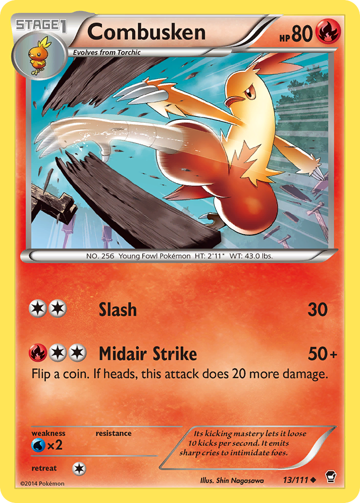 Combusken (13/111) [XY: Furious Fists] - Pokémon - Card Brawlers | Quebec | Canada |