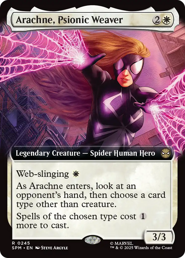 Arachne, Psionic Weaver (Extended Art) [Marvel's Spider-Man] - Magic: The Gathering - Card Brawlers | Quebec | Canada |