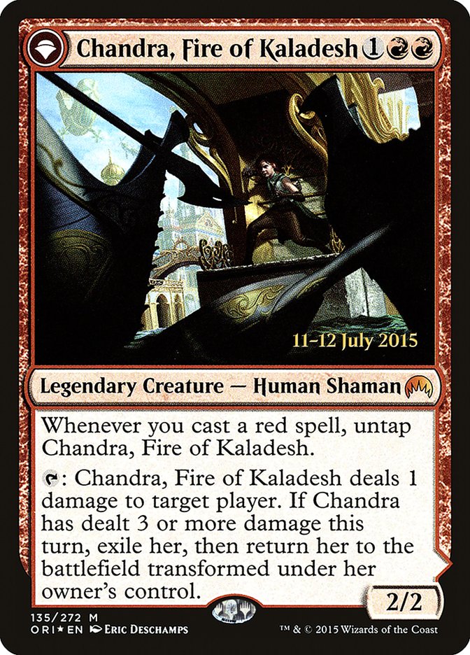 Chandra, Fire of Kaladesh // Chandra, Roaring Flame [Magic Origins Prerelease Promos] - Magic: The Gathering - Card Brawlers | Quebec | Canada |