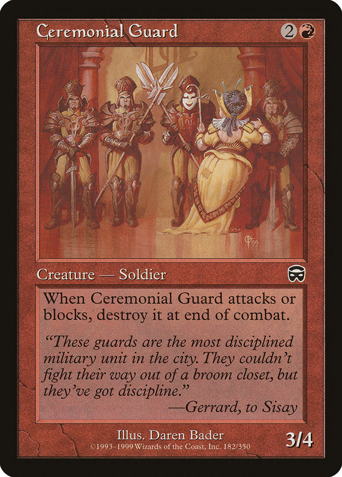 Ceremonial Guard [Mercadian Masques] - Magic: The Gathering - Card Brawlers | Quebec | Canada |