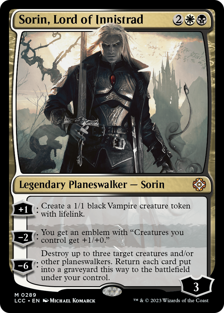 Sorin, Lord of Innistrad [The Lost Caverns of Ixalan Commander] - Magic: The Gathering - Card Brawlers | Quebec | Canada |