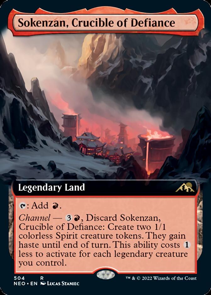 Sokenzan, Crucible of Defiance (Extended Art) [Kamigawa: Neon Dynasty] - Magic: The Gathering - Card Brawlers | Quebec | Canada |