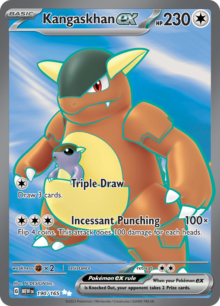 Kangaskhan ex (190/165) [Scarlet & Violet 151] - Pokémon - Card Brawlers | Quebec | Canada |