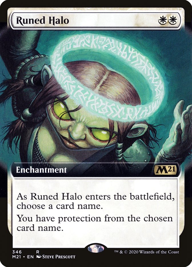 Runed Halo (Extended Art) [Core Set 2021] - Magic: The Gathering - Card Brawlers | Quebec | Canada |