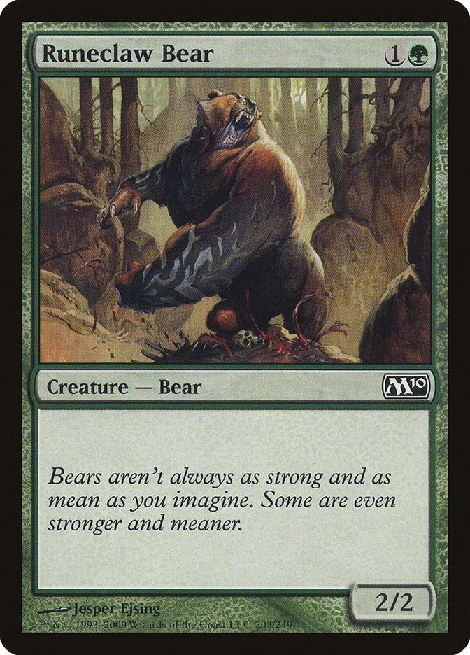 Runeclaw Bear [Magic 2010] - Magic: The Gathering - Card Brawlers | Quebec | Canada |