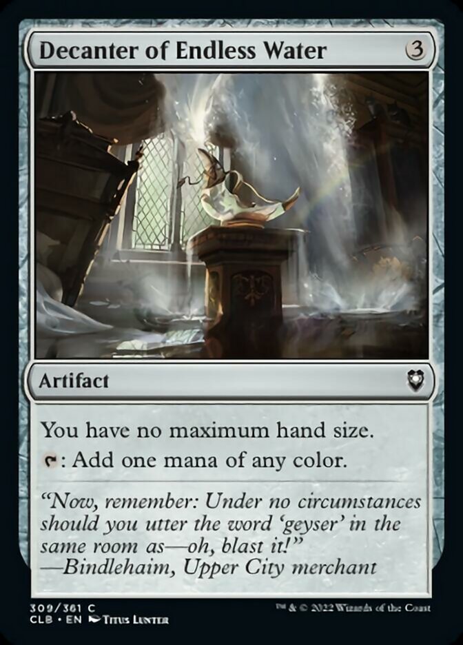 Decanter of Endless Water [Commander Legends: Battle for Baldur's Gate] - Magic: The Gathering - Card Brawlers | Quebec | Canada |