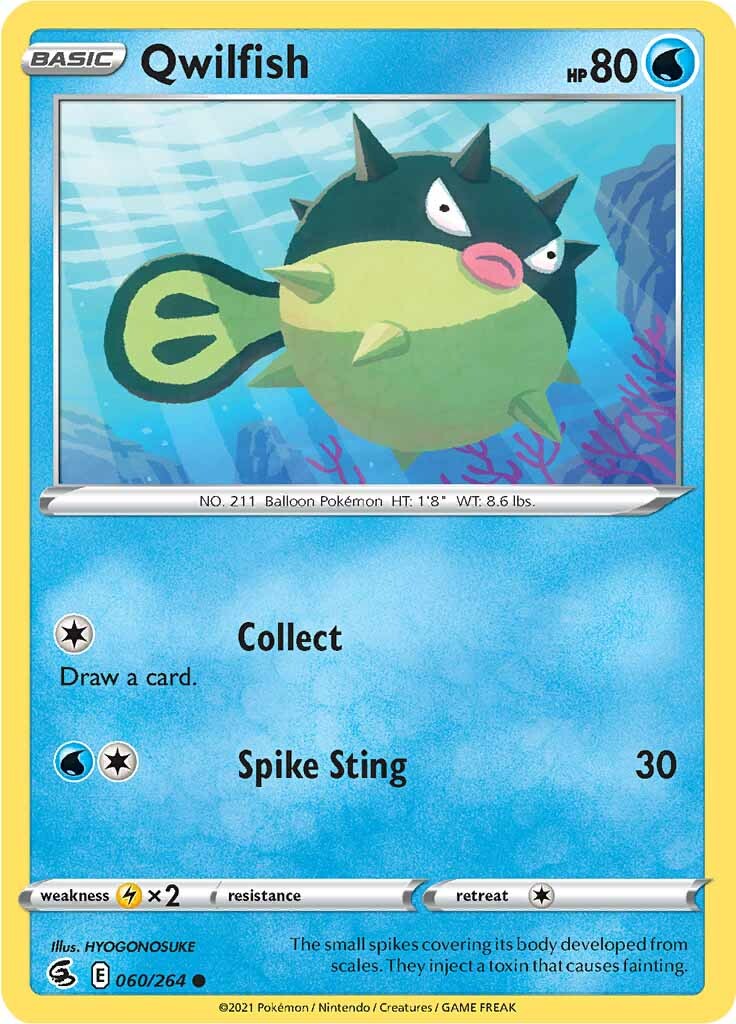 Qwilfish (060/264) [Sword & Shield: Fusion Strike] - Pokémon - Card Brawlers | Quebec | Canada |