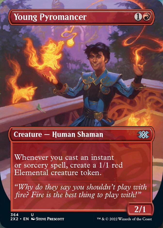 Young Pyromancer (Borderless Alternate Art) [Double Masters 2022] - Magic: The Gathering - Card Brawlers | Quebec | Canada |