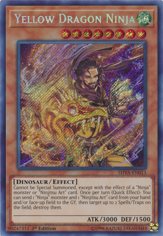 Yellow Dragon Ninja [SHVA-EN013] Secret Rare - Yu-Gi-Oh! - Card Brawlers | Quebec | Canada |